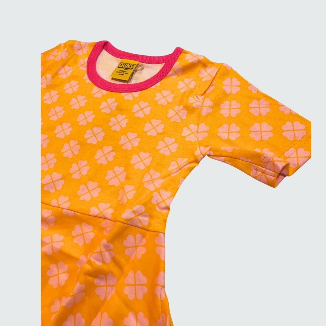DUNS Sweden Clover Radiant Yellow Skater Dress