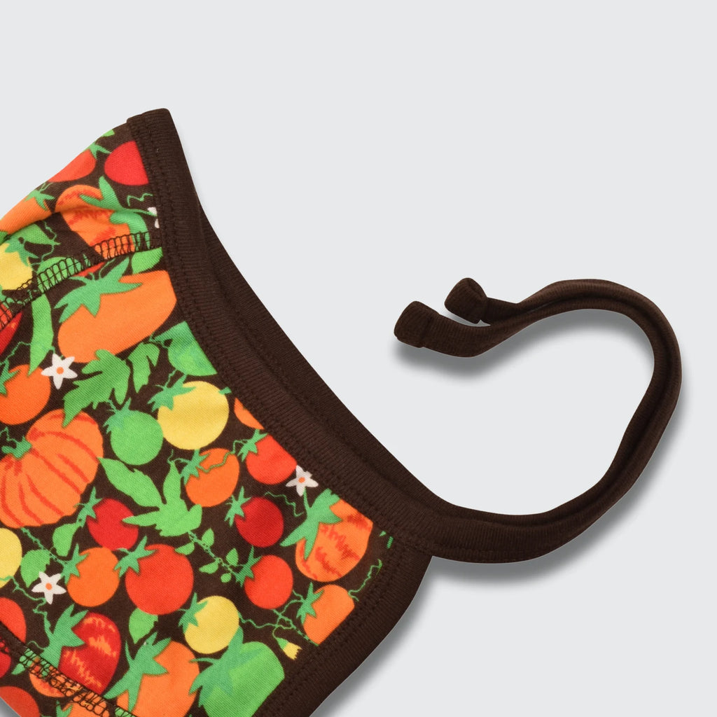 DUNS Sweden Tomatoes Dark Brown Bonnet - organic cotton kids clothing by DUNS Sweden