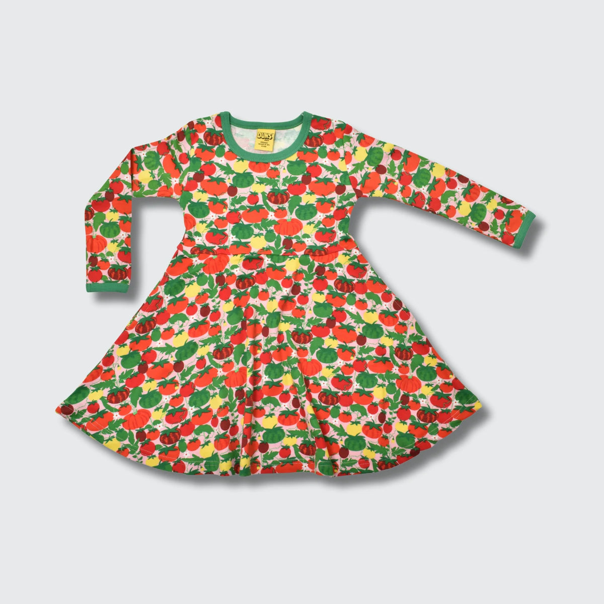 DUNS Sweden Tomatoes Pink Dress - organic cotton kids clothing by DUNS Sweden