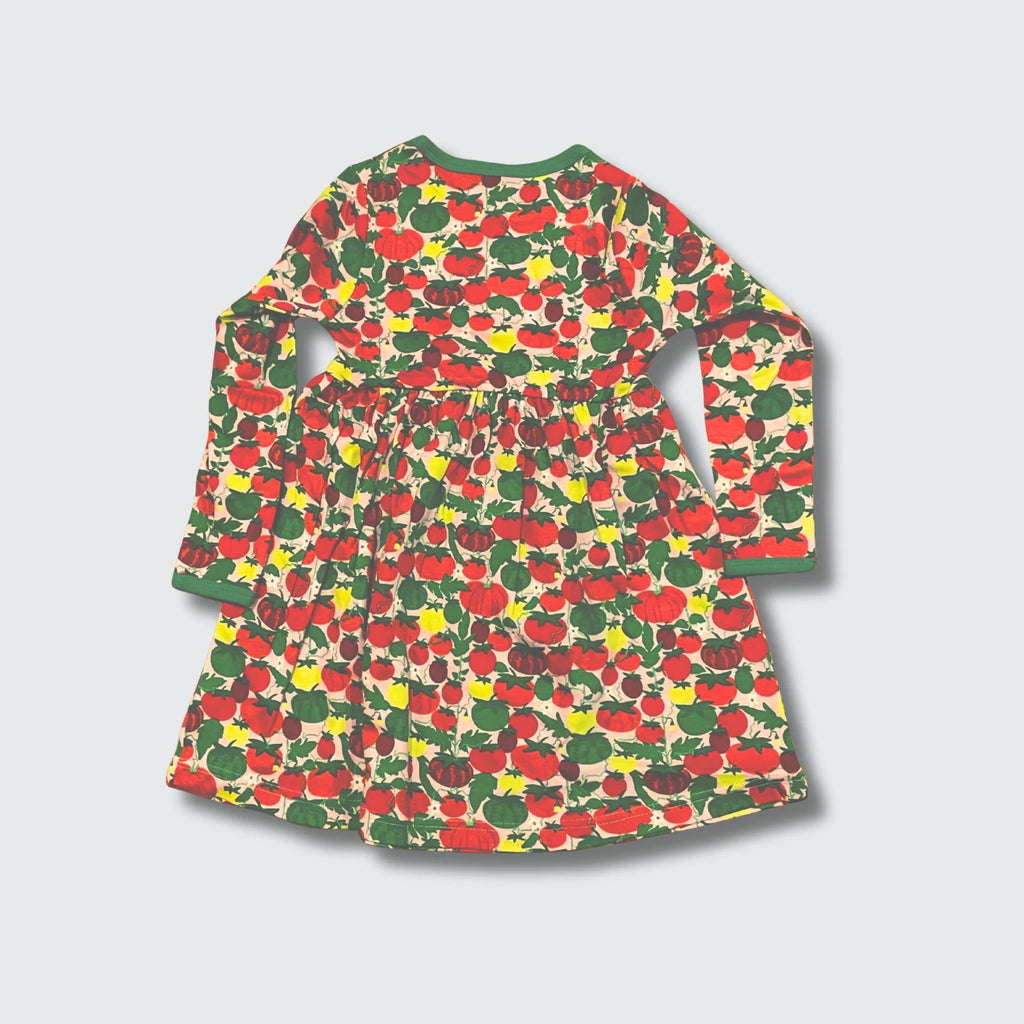 DUNS Sweden Tomatoes Pink Dress - organic cotton kids clothing by DUNS Sweden