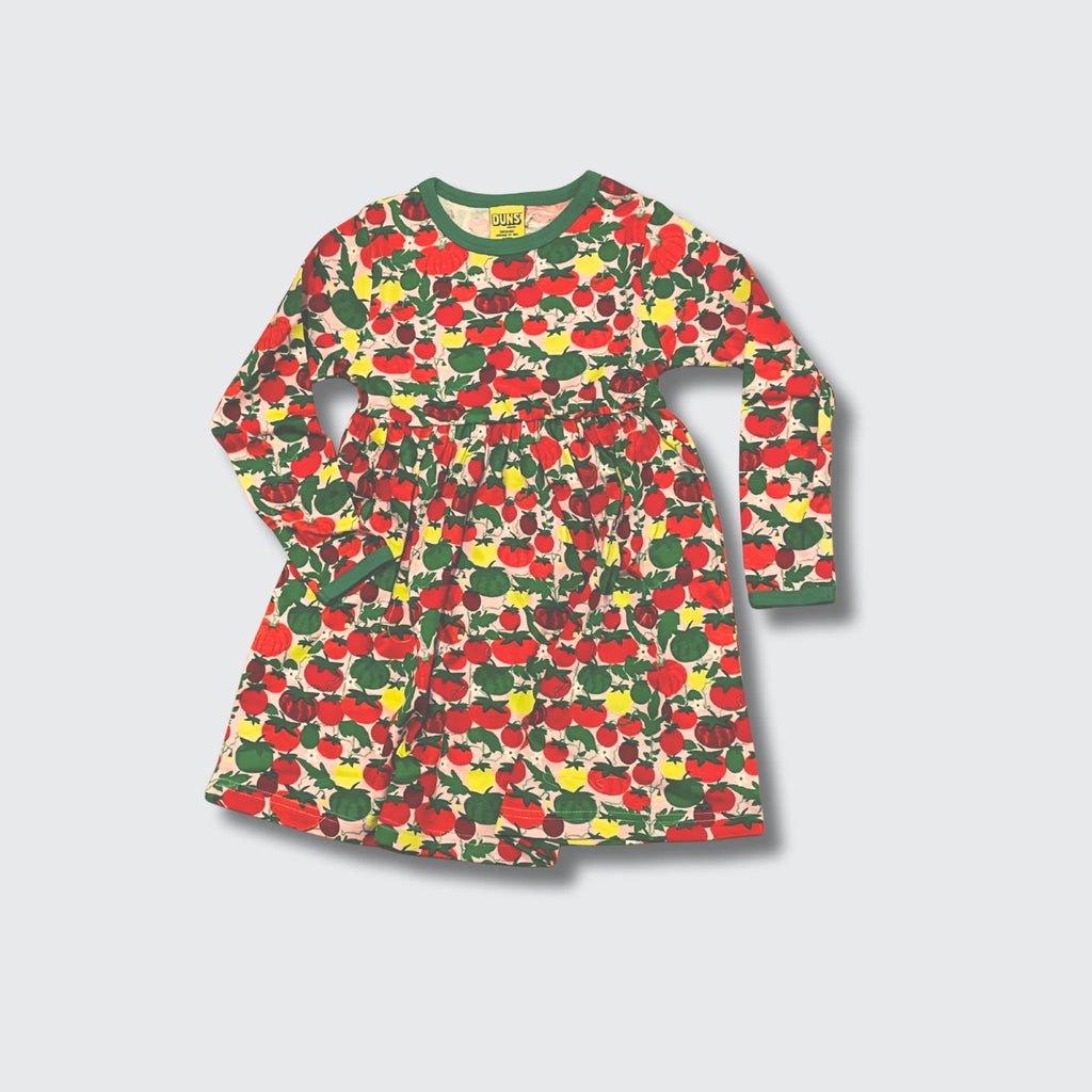 DUNS Sweden Tomatoes Pink Dress - organic cotton kids clothing by DUNS Sweden