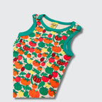 DUNS Sweden Tomatoes Pink Playsuit - organic cotton kids clothing by DUNS Sweden