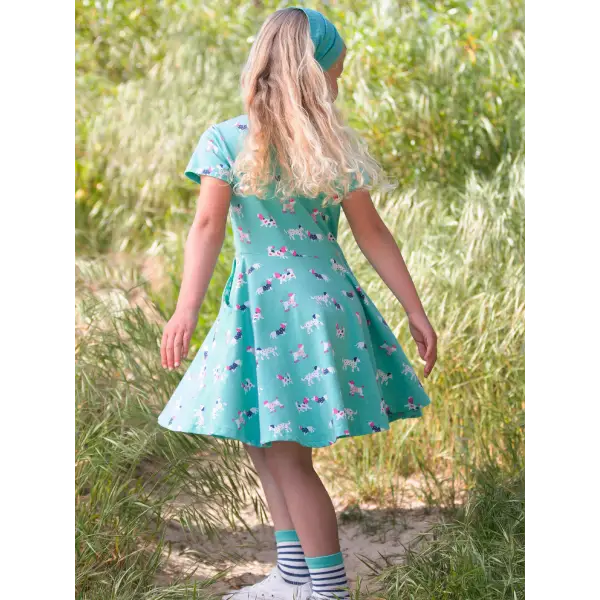 Flora and Friends Organic Cotton Jersey Twirling Dress - Dresses