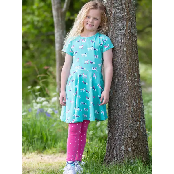 Flora and Friends Organic Cotton Jersey Twirling Dress - Dresses