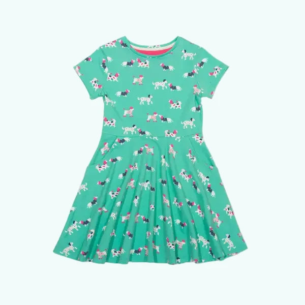 Flora and Friends Organic Cotton Jersey Twirling Dress - Dresses