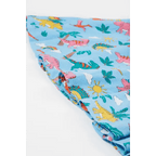 Frugi Bluebird Dinoland Sunshine Skater Dress Certified Organic Cotton - Dresses