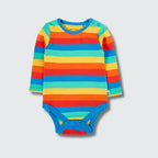 Frugi Brilliant Body: Organic Rainbow Stripe