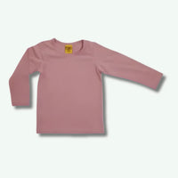 Pink long-sleeve shirt on a white background