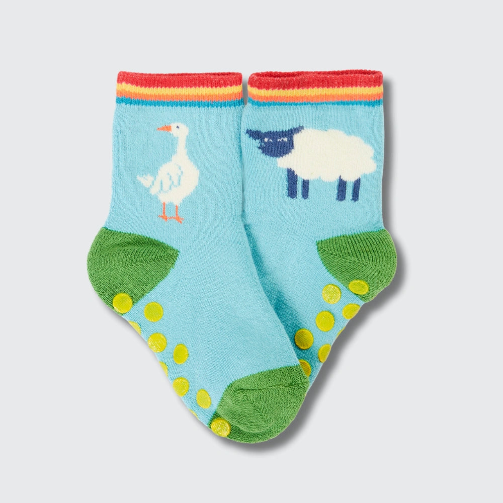 Frugi Grippy Socks 2 Pack – Happy Farm