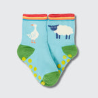 Frugi Grippy Socks 2 Pack – Happy Farm - Baby goes Retro