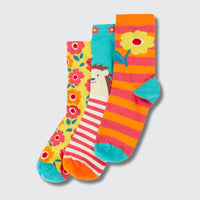 Frugi Rock My Socks 3 Pack – Garden - Baby goes Retro