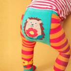 Frugi Little Knitted Leggings – Hedgehog Bloom - Baby goes Retro