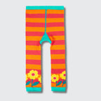 Frugi Little Knitted Leggings – Hedgehog Bloom - Baby goes Retro
