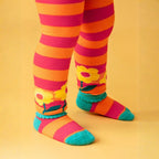 Frugi Little Knitted Leggings – Hedgehog Bloom - Baby goes Retro