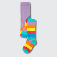 Frugi Norah Tights – Rainbow Stripe - Baby goes Retro