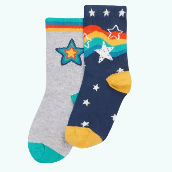 Frugi Organic Cotton Rock My Socks Stars Multipack - Socks