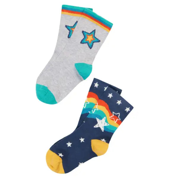 Frugi Organic Cotton Rock My Socks Stars Multipack - Socks