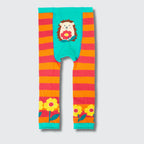 Frugi Little Knitted Leggings – Hedgehog Bloom - Baby goes Retro