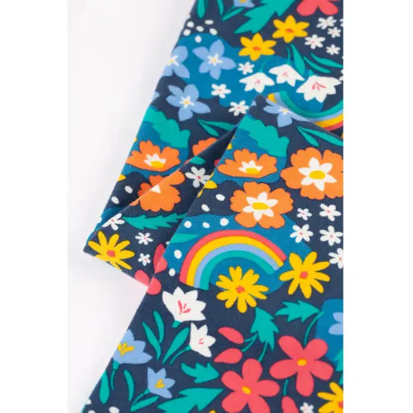 Frugi Organic Libby Girls Leggings Winter Hedgerow Print - Leggings