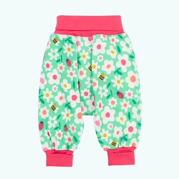 Frugi Parsnip Pants Busy Bugs Print Organic Cotton Bottoms - Bottoms