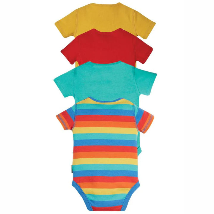 Frugi Organic Over the Rainbow 4 Pack Body Suit Frugi T-shirts