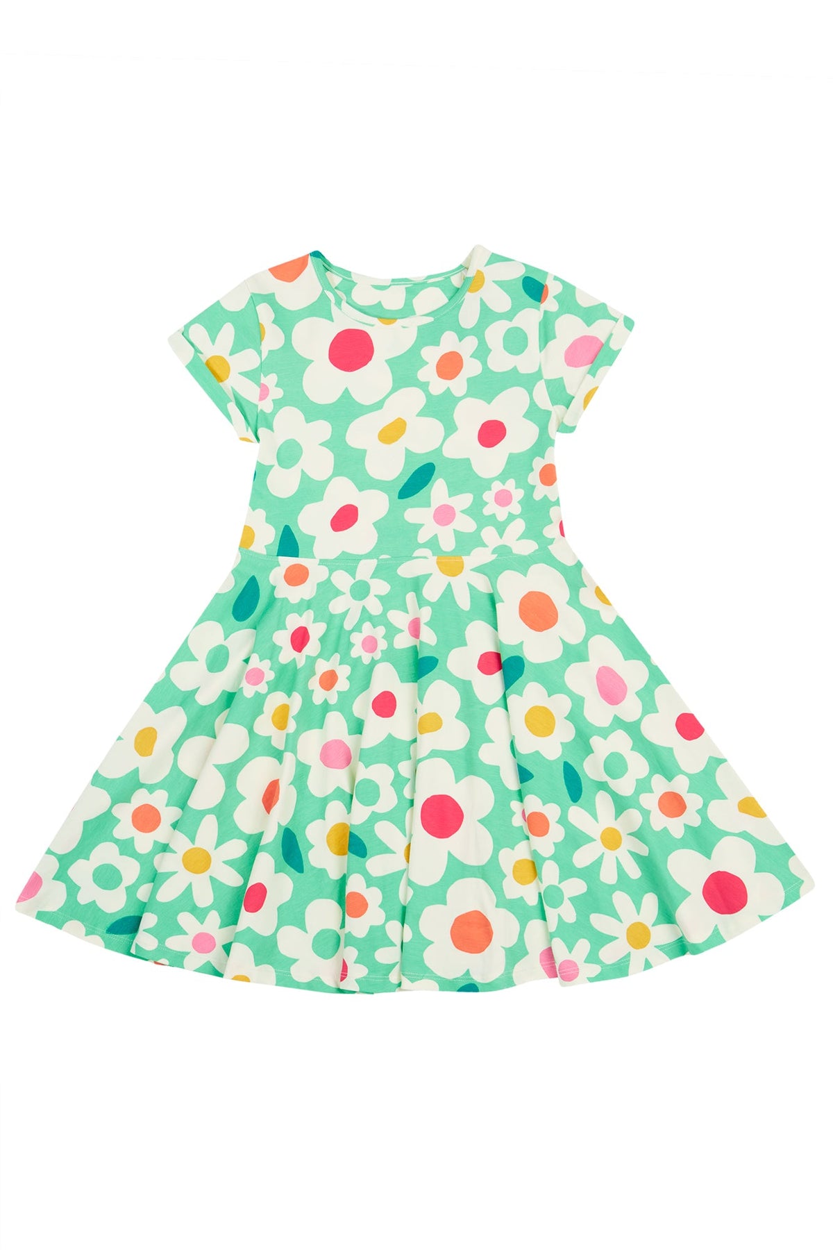 Frugi Spring Skater Daisy Field Dress - Dresses
