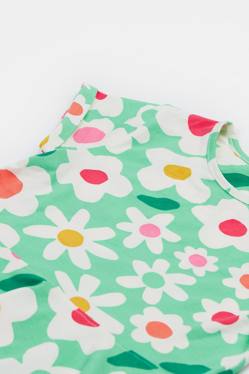 Frugi Spring Skater Daisy Field Dress - Dresses