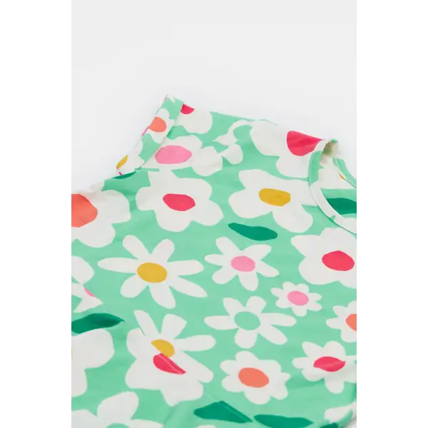 Frugi Spring Skater Dress Daisy Field Twirly Skirt - Dresses