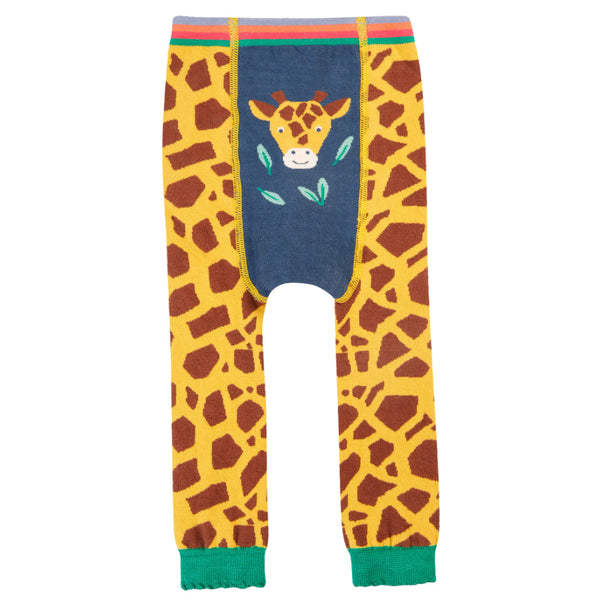 Frugi Organic Little Knitted Leggings – Giraffe Print Frugi Leggings
