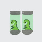 Nessie Loch Ness Monster print colourful baby socks — Baby Goes Retro