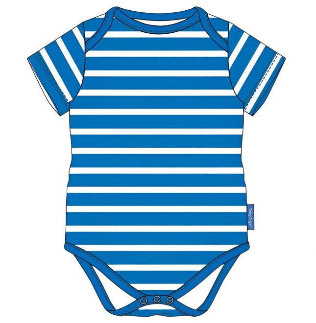 Toby Tiger Organic Whale Waves Print Baby Gift Set Toby Tiger Gift Set