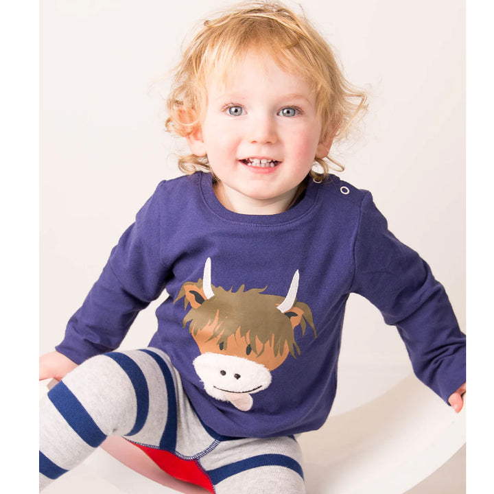 Blade & Rose Baby & Kids Top - Hamish Highland Cow Blade & Rose Jumpers