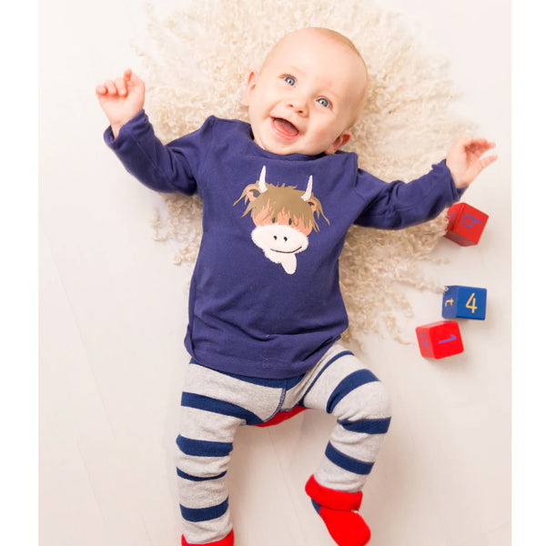 Blade & Rose Baby & Kids Top - Hamish Highland Cow Blade & Rose Jumpers