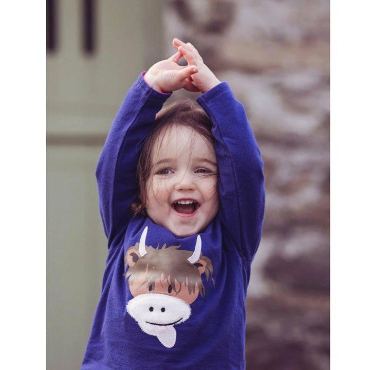 Blade & Rose Baby & Kids Top - Hamish Highland Cow Blade & Rose Jumpers