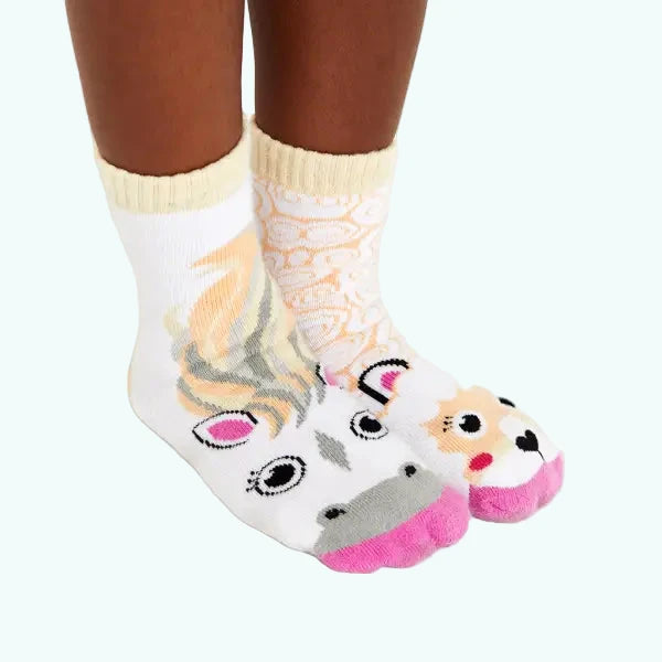 Horse and Alpaca Big Friendships Breathable Socks Kids Love - 4 - 6 years - Socks