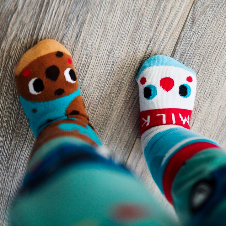 Pals Socks - Milk & Cookies - Kids collectible mismatched socks Pals Socks Socks