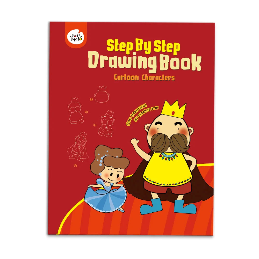JarMelo Step by Step Drawing Book Cartoon Characters