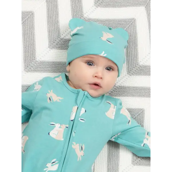Kite Organic Hare Hug Print Organic Cotton Hat - Hats