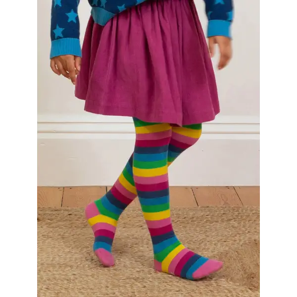 Kite Organic Rainbow Tights – Kids Cotton Leggings - Tights