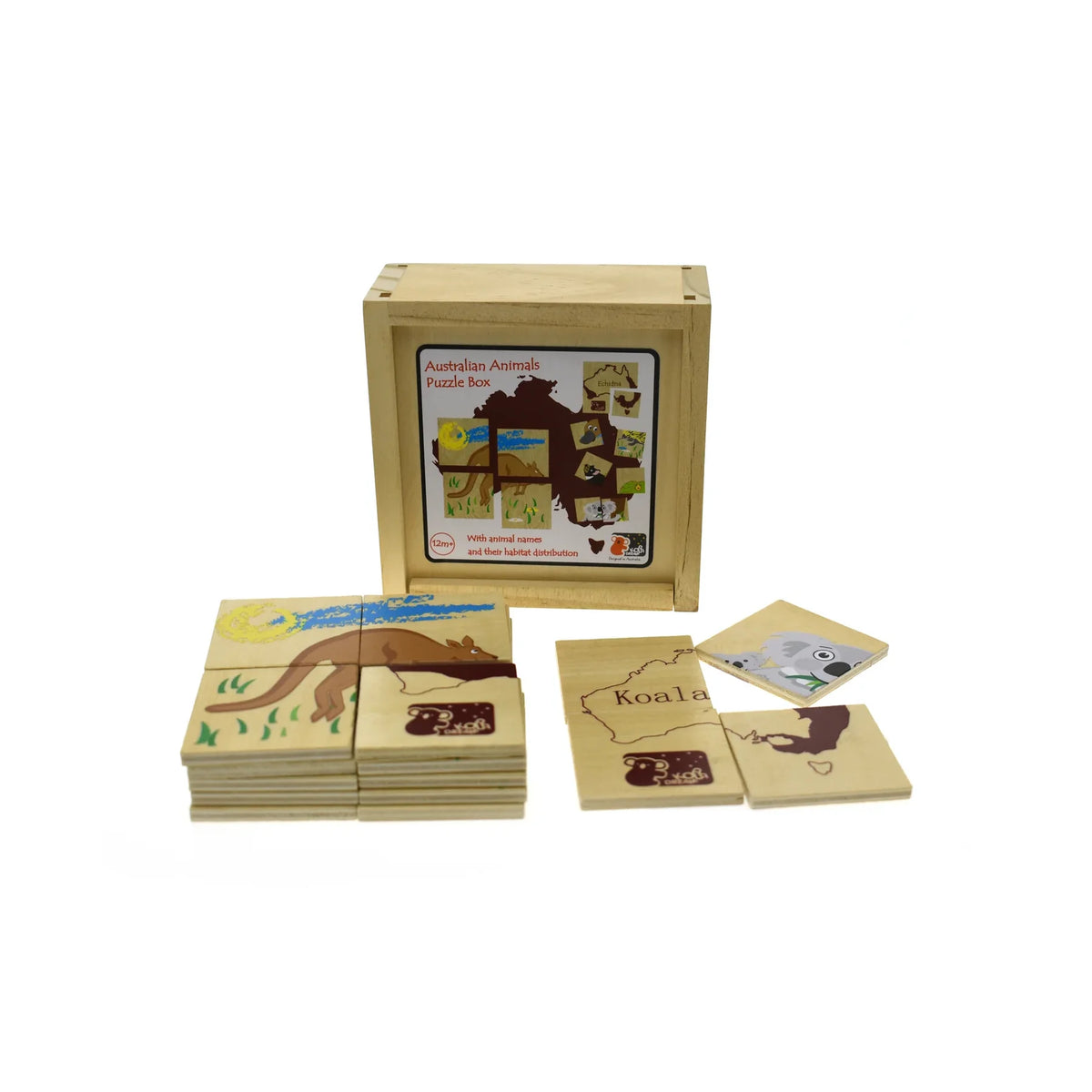 Koala Dream Australian Animals Wooden Puzzle Box 24 Piece