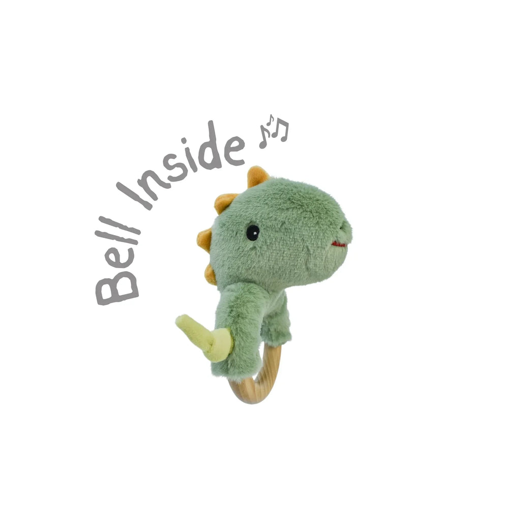 Koala Dream Snuggle Buddy Minty Dinosaur Wooden Ring Rattle view 8