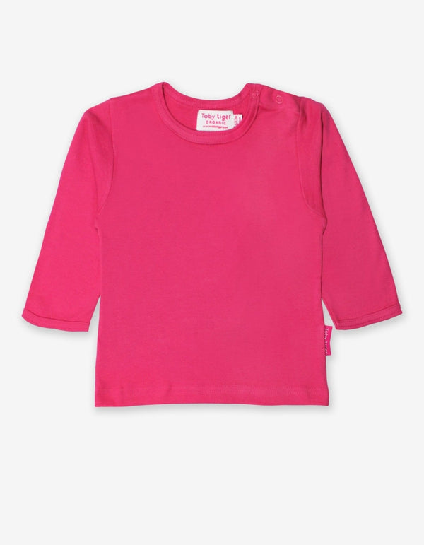 Toby Tiger Organic Pink Long sleeve T-Shirt Toby Tiger T-shirts