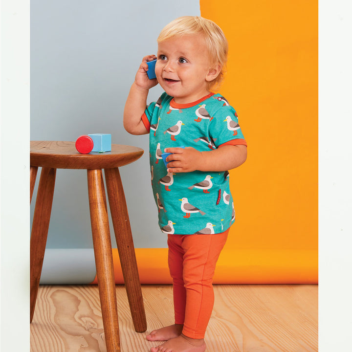 Toby Tiger Organic Orange Leggings Toby Tiger Leggings