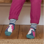 Organic Cotton Socks Super-Soft Pink Stripes Designs - Socks