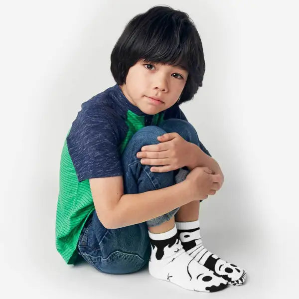 Pals Socks - Ghost & Skeleton {GLOW IN THE DARK} - Kids collectible mismatched socks - 1 - 3 years - Socks