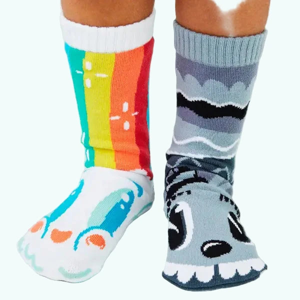 Pals Socks - Rainbow Face & Mr Gray - 1 - 3 years - Socks