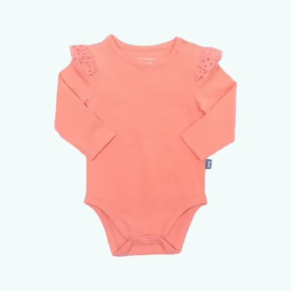 Pink Kite Bodysuit with Shoulder Popper Detail - Bodysuits