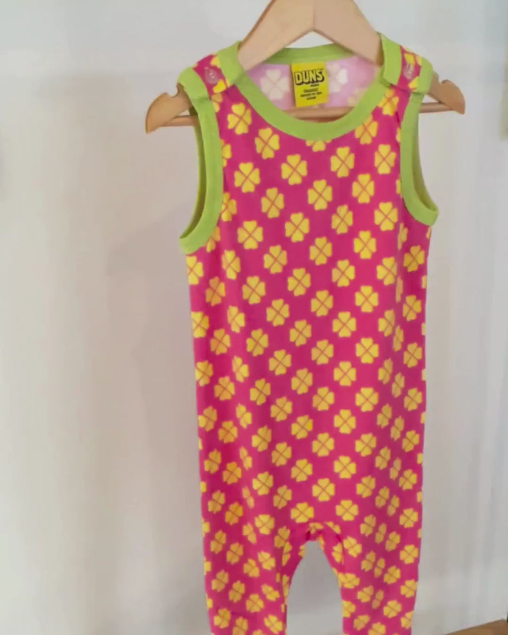 DUNS girls baby dungarees pink