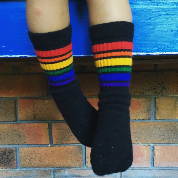 Pride Socks Baby Toddler Rainbow Striped Tubes - Socks