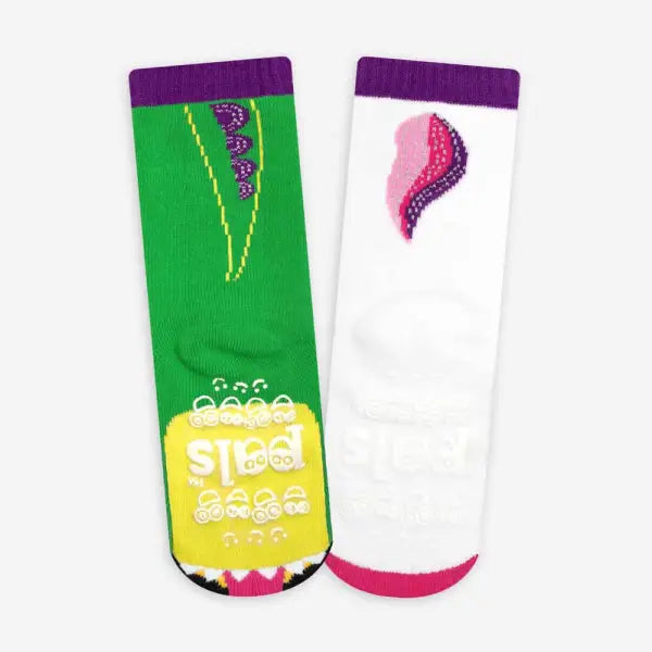 Retro Dragon Unicorn Pals Promote Socks Age 4 to 8 Toe Measurement - 1 - 3 years - Socks